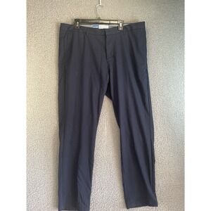 Old Navy Flat Front Blue  Slim Built-In-Flex Chino Pants 40 X 32